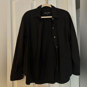 Aritzia Black Button Down
